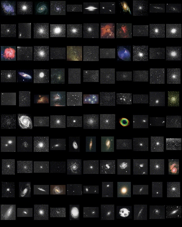 Galerie photo des 110 objets Messier